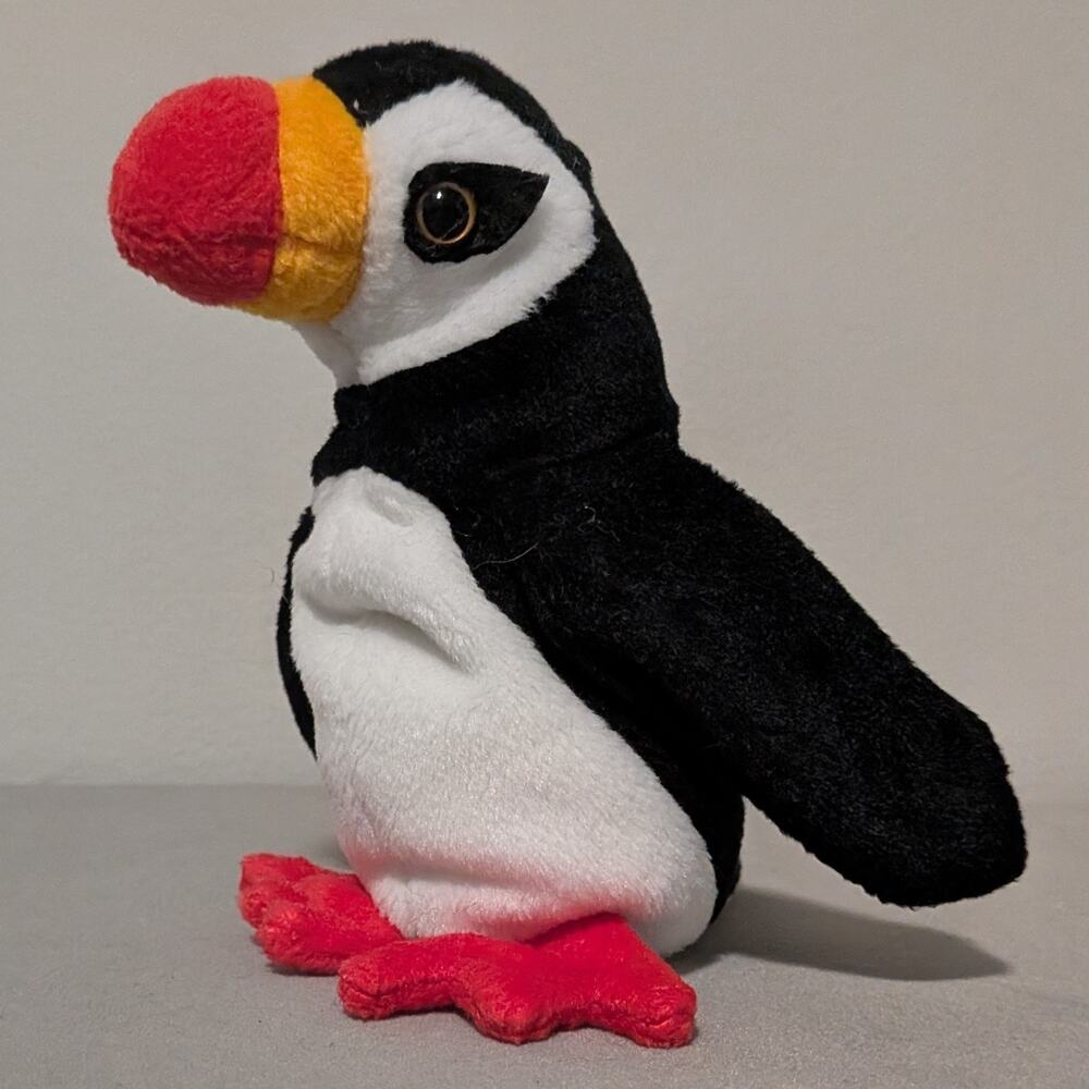 Ty Beanie Baby Puffer the Puffin Vintage 1997 Retired Plush Toy - No Heart Tag